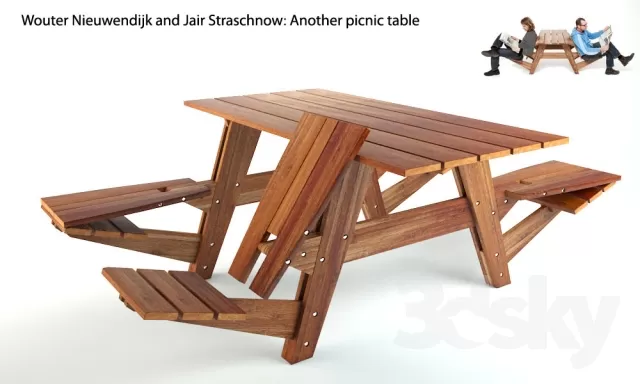 FURNITURE - TABLE AND CHAIR SETS 3D MODELS