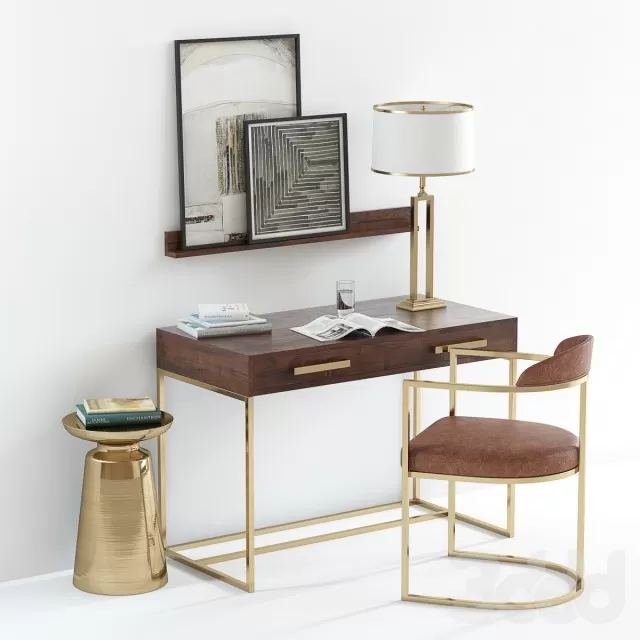 FURNITURE - TABLE AND CHAIR SETS 3D MODELS