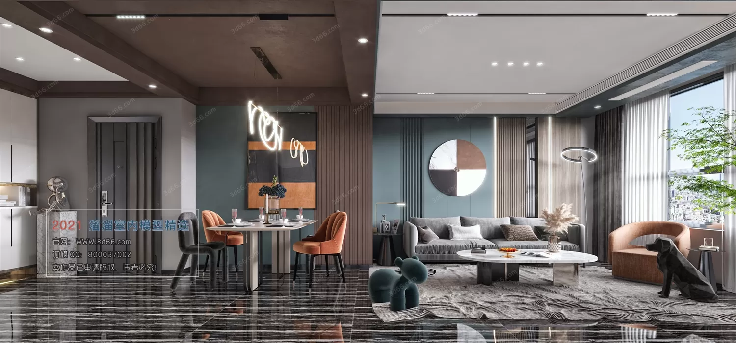 3DSKYFREE – HOME SCENES - HOME BLOCKS 3DS MAX MODELS