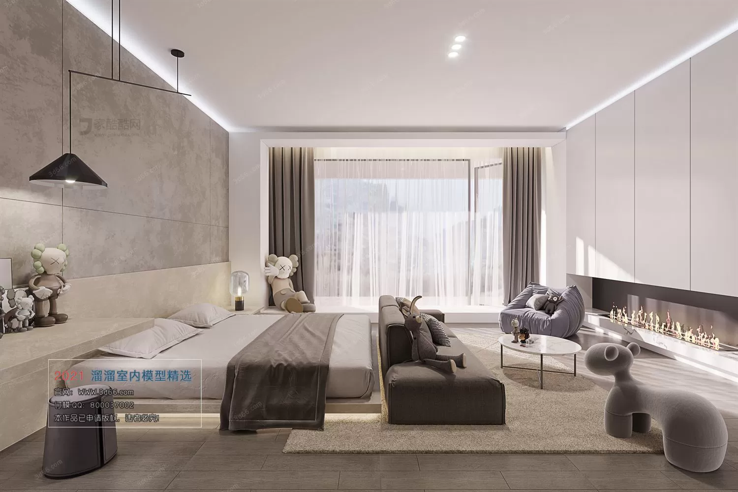 3DSKYFREE – HOME SCENES - HOME BLOCKS 3DS MAX MODELS