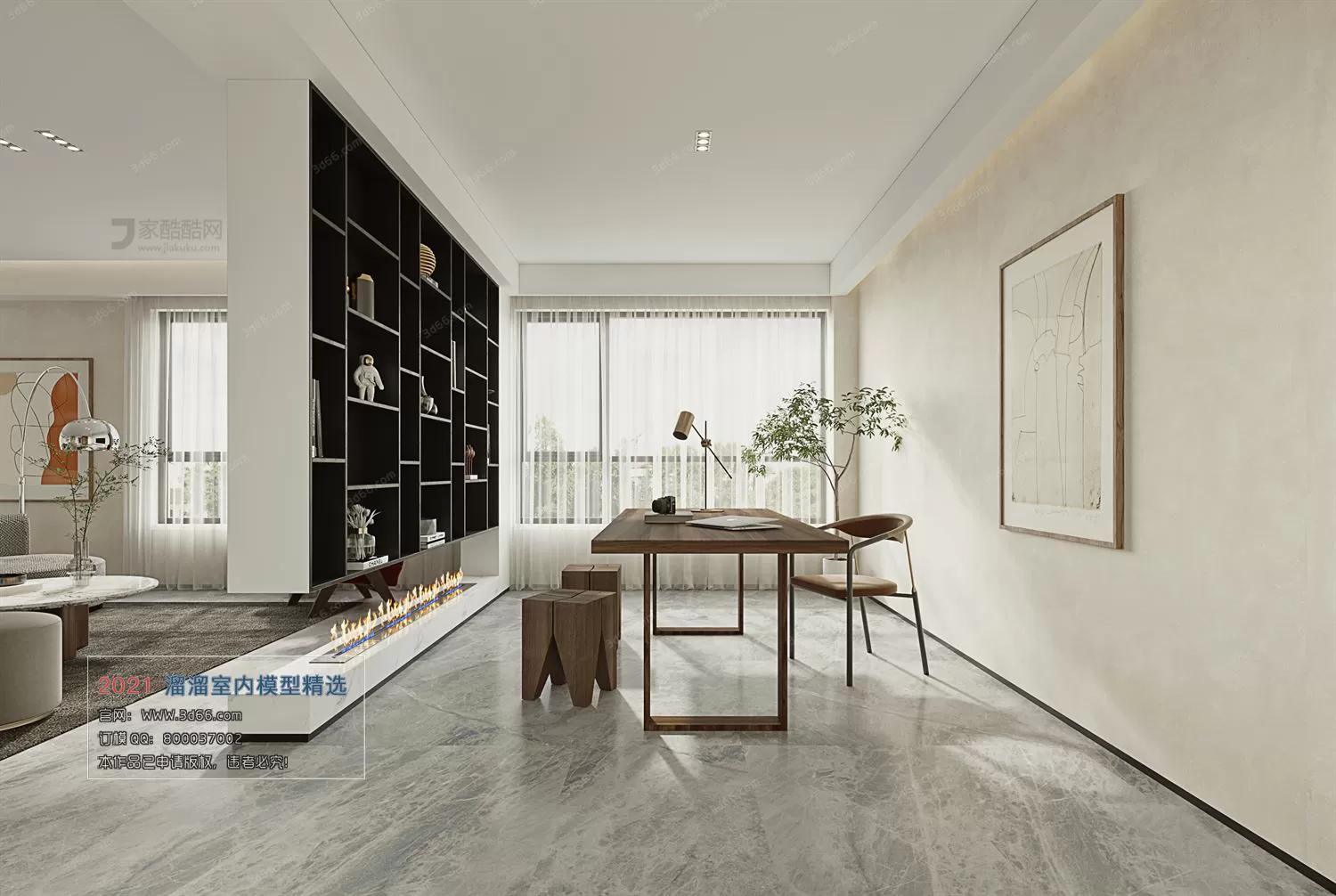 3DSKYFREE – HOME SCENES - HOME BLOCKS 3DS MAX MODELS