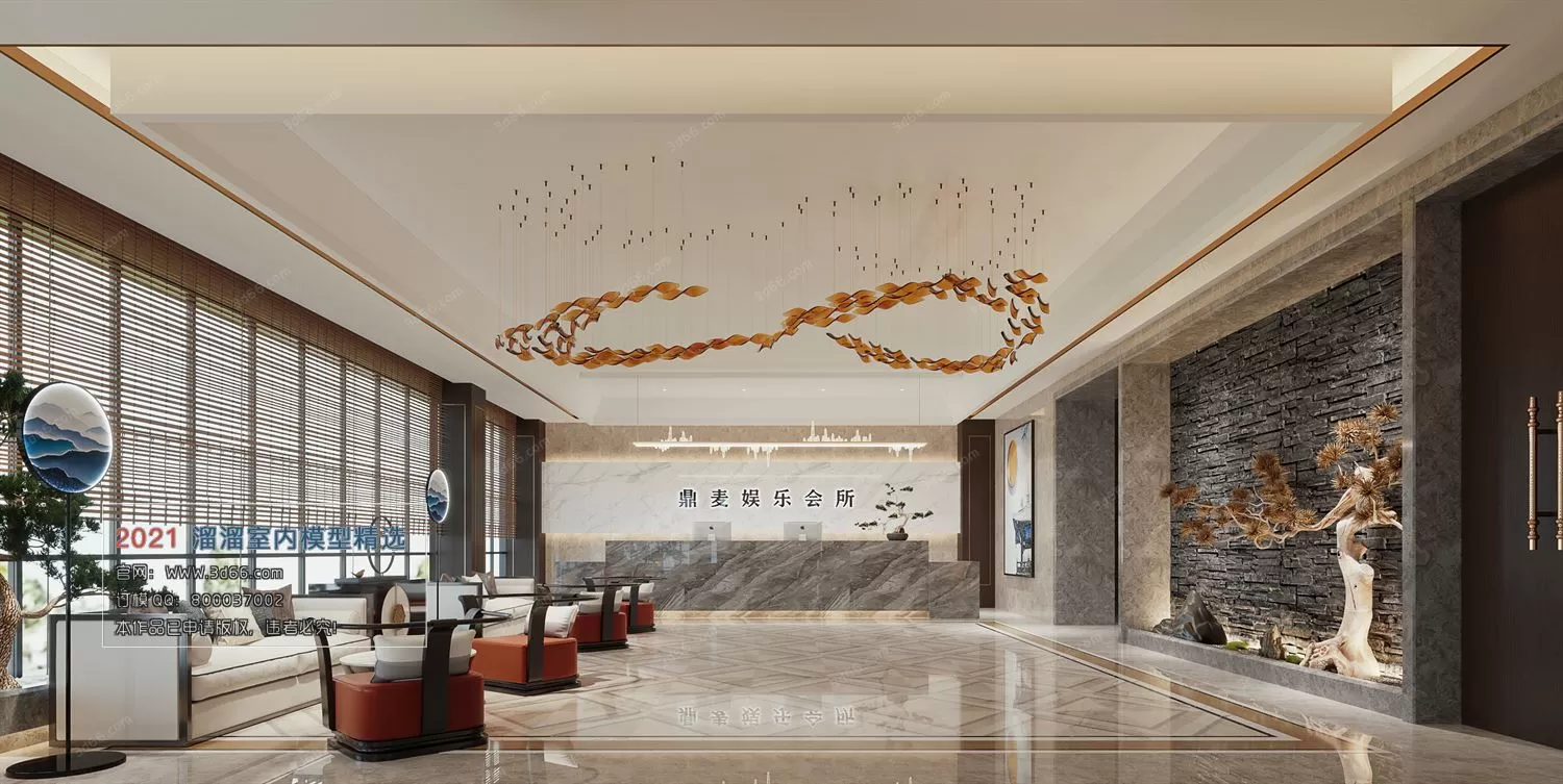 LOBBY, RECEPTION – C003-Chinese style-Corona model