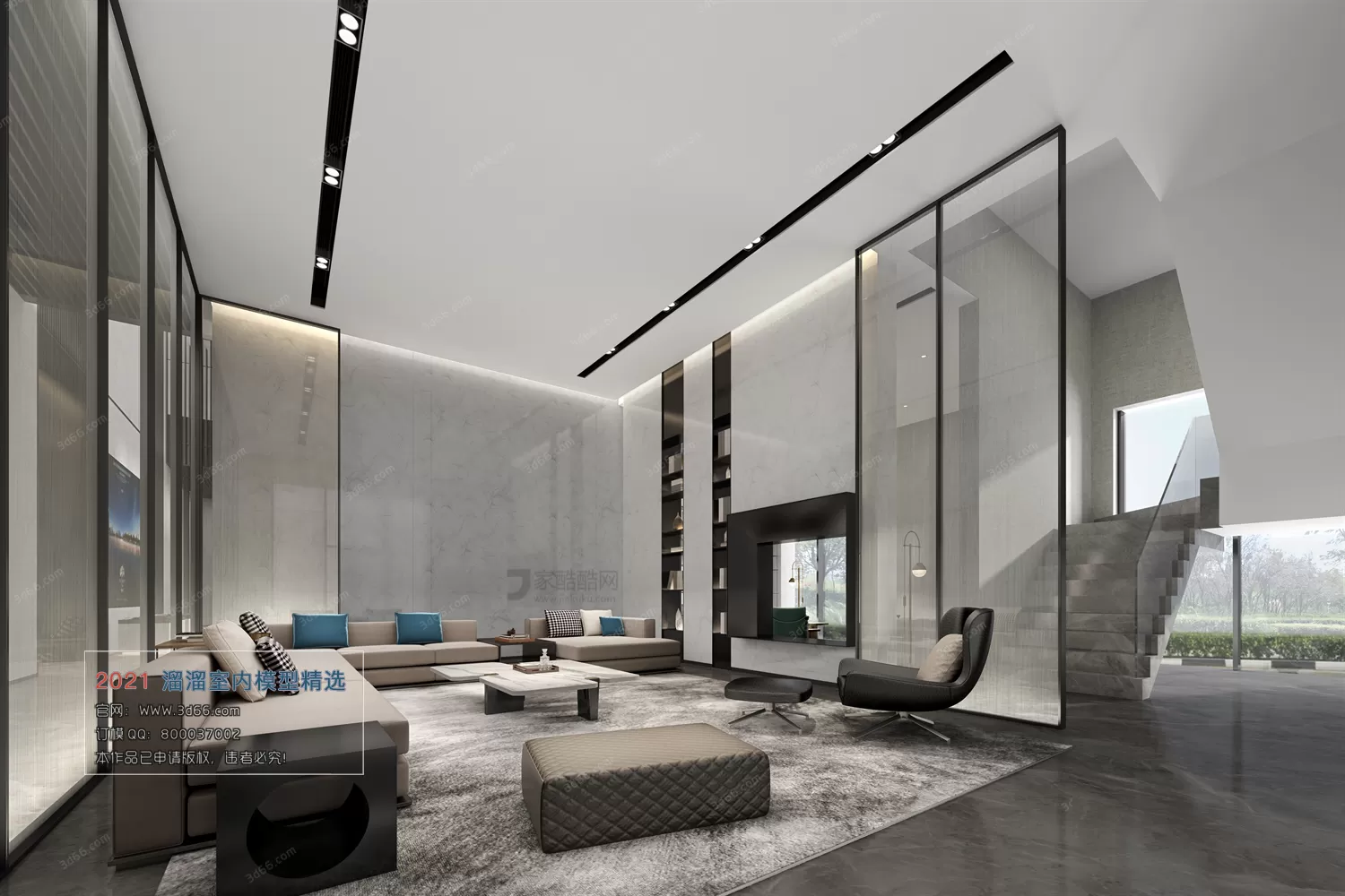 3DSKYFREE – HOME SCENES - HOME BLOCKS 3DS MAX MODELS