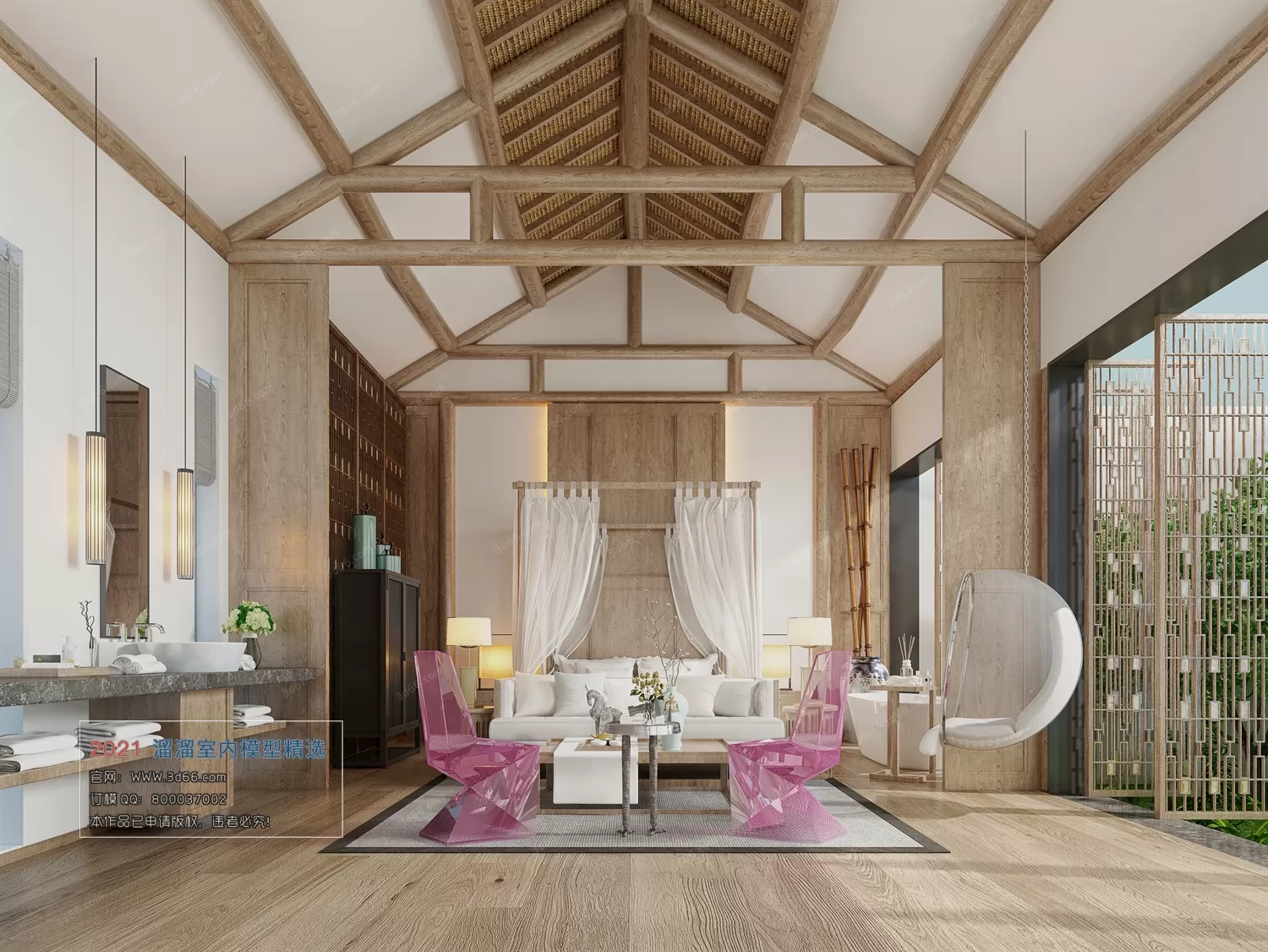 3DSKYFREE – HOME SCENES - HOME BLOCKS 3DS MAX MODELS