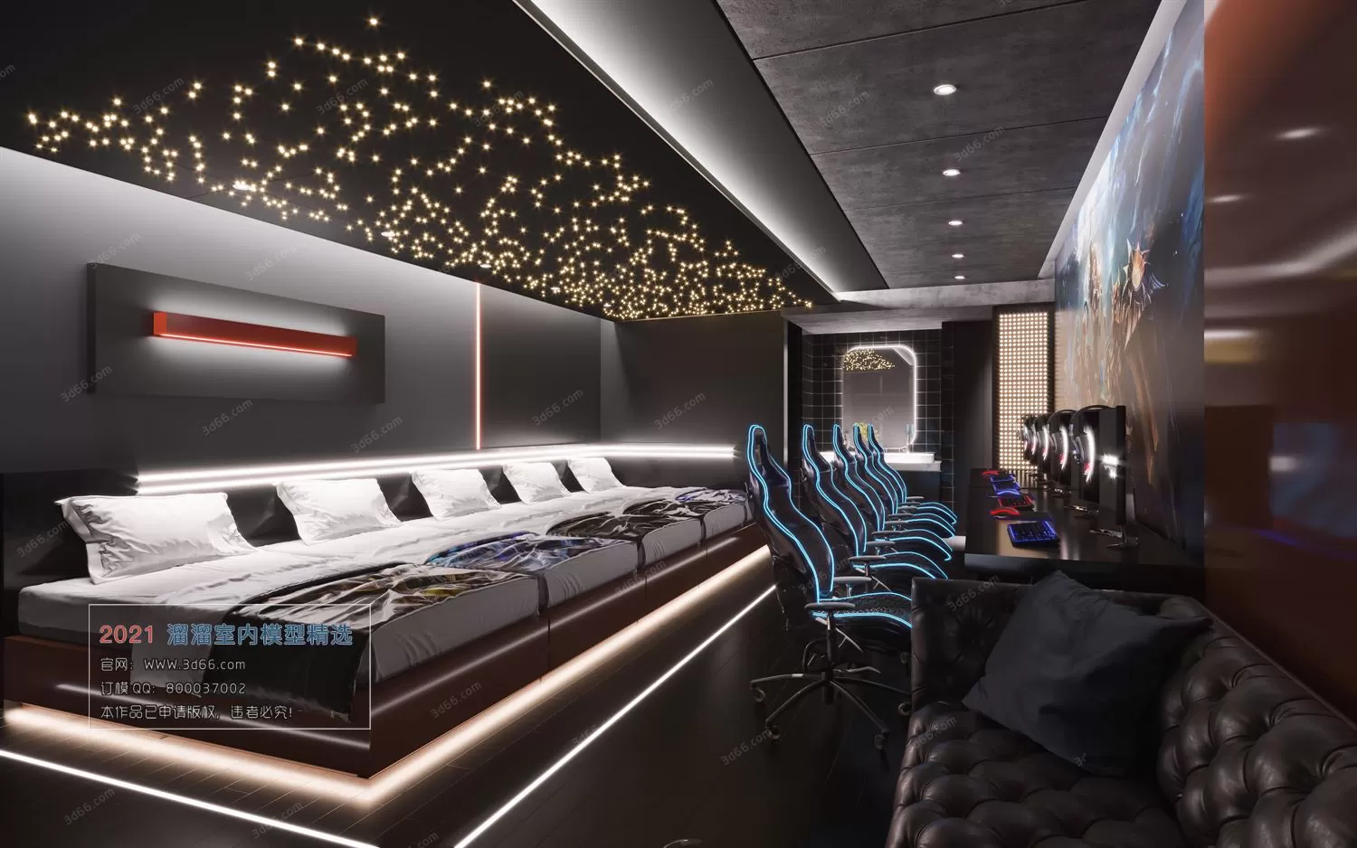 3DSKYFREE – HOME SCENES - HOME BLOCKS 3DS MAX MODELS