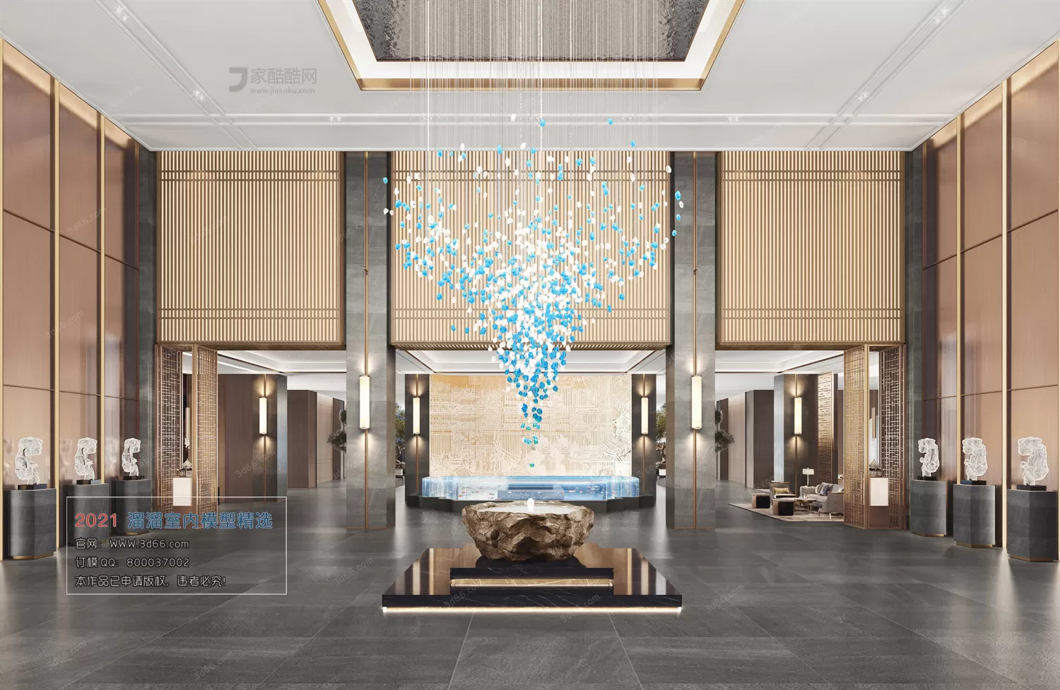 3DSKYFREE – HOME SCENES - HOME BLOCKS 3DS MAX MODELS