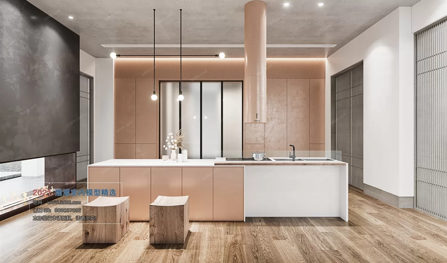 3DSKYFREE – HOME SCENES - HOME BLOCKS 3DS MAX MODELS