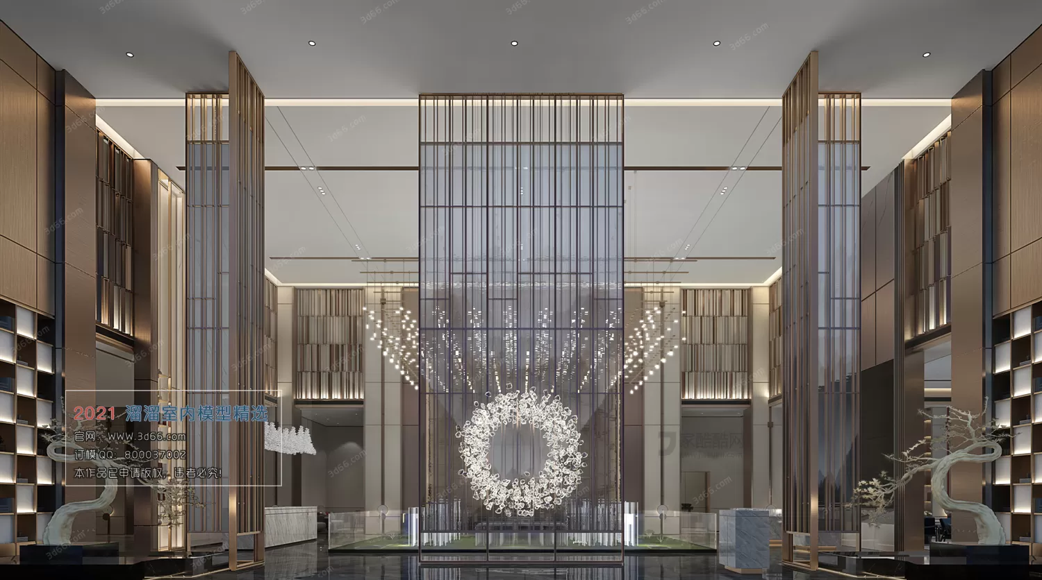 SALES CENTER – C008-Chinese style-Vray model
