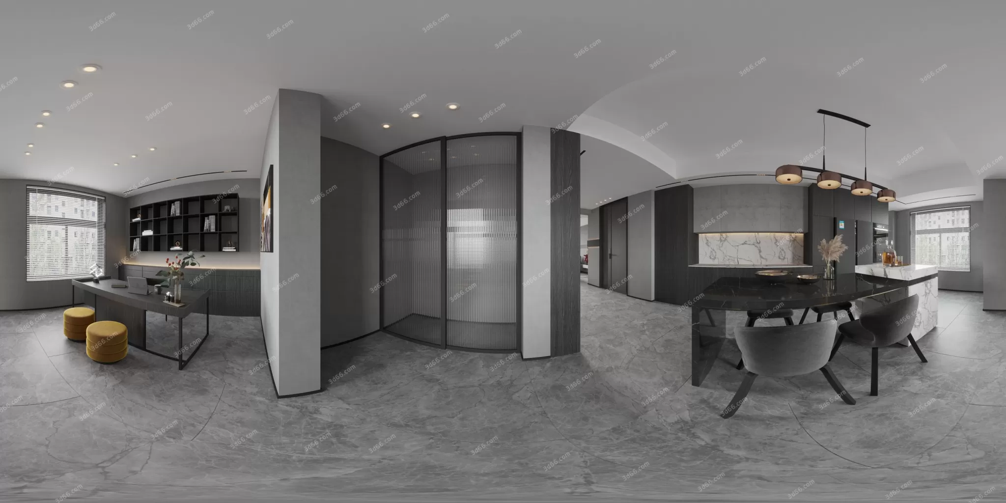 3DSKYFREE – HOME SCENES - HOME BLOCKS 3DS MAX MODELS