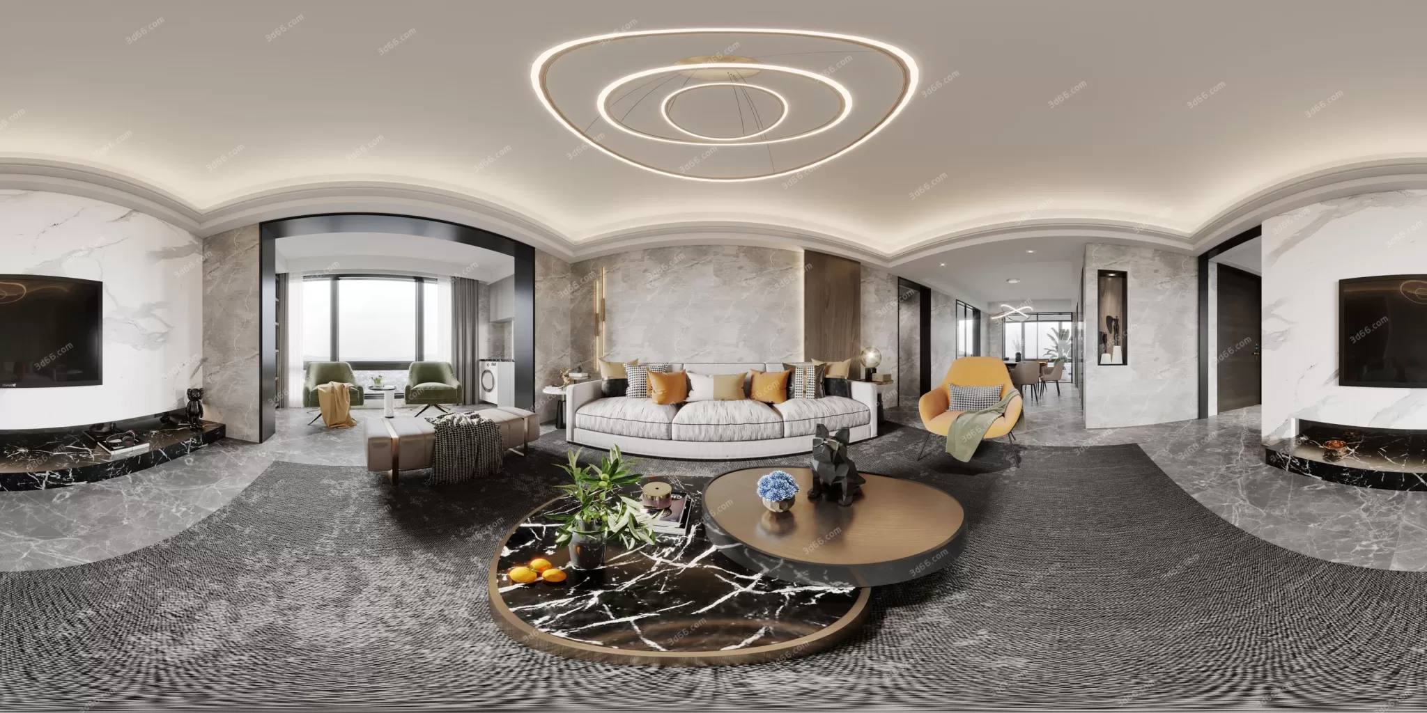 3DSKYFREE – HOME SCENES - HOME BLOCKS 3DS MAX MODELS