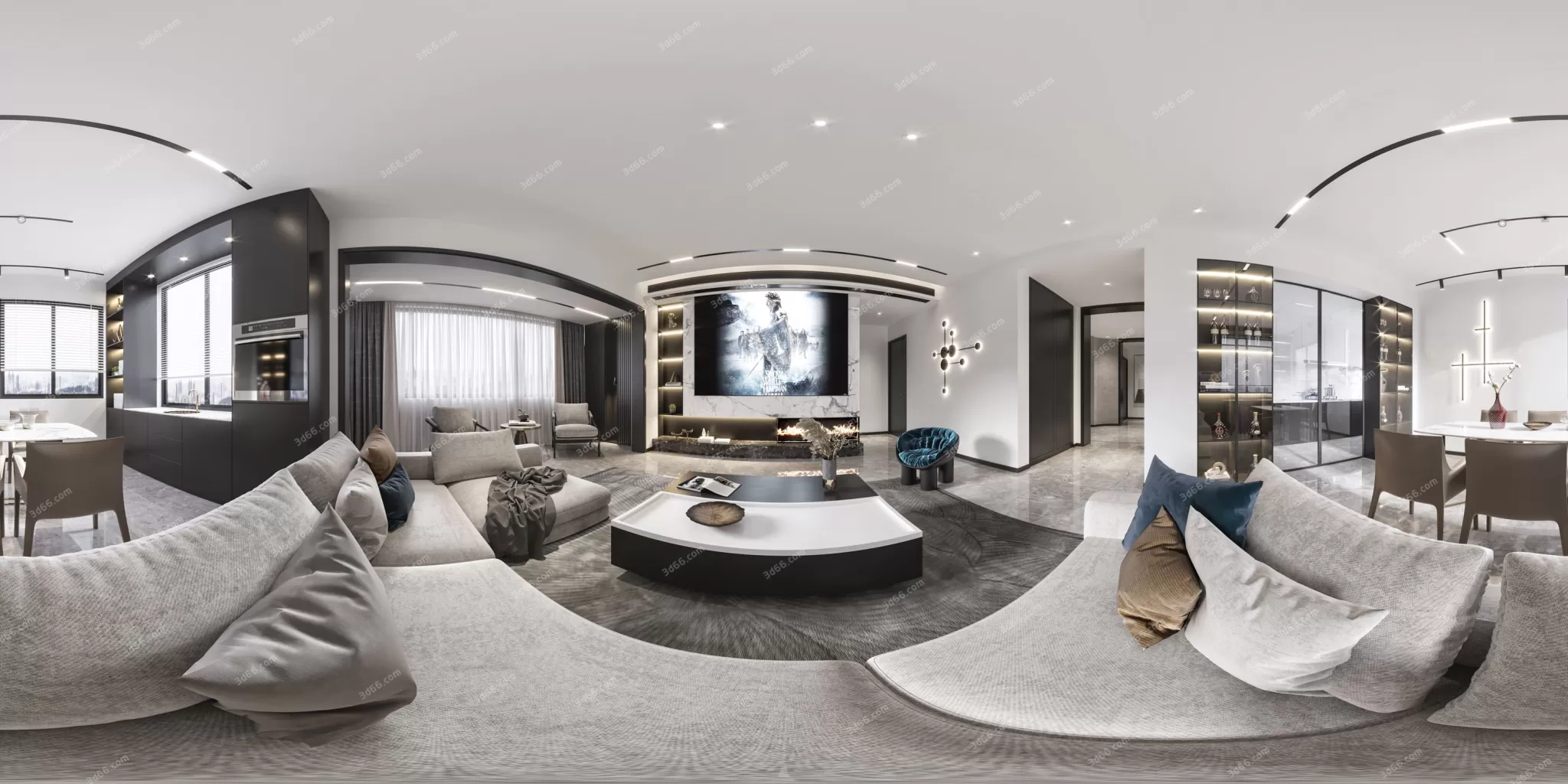 3DSKYFREE – HOME SCENES - HOME BLOCKS 3DS MAX MODELS