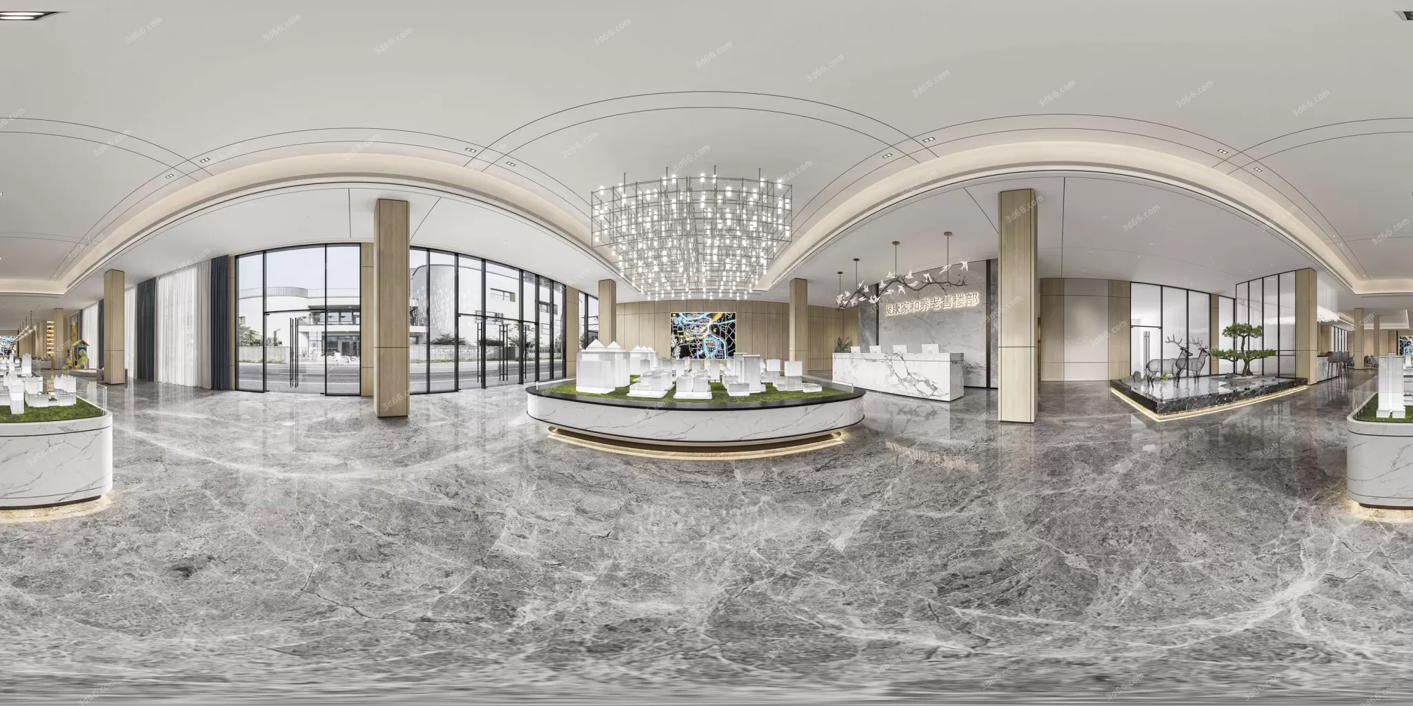 3DSKYFREE – HOME SCENES - HOME BLOCKS 3DS MAX MODELS