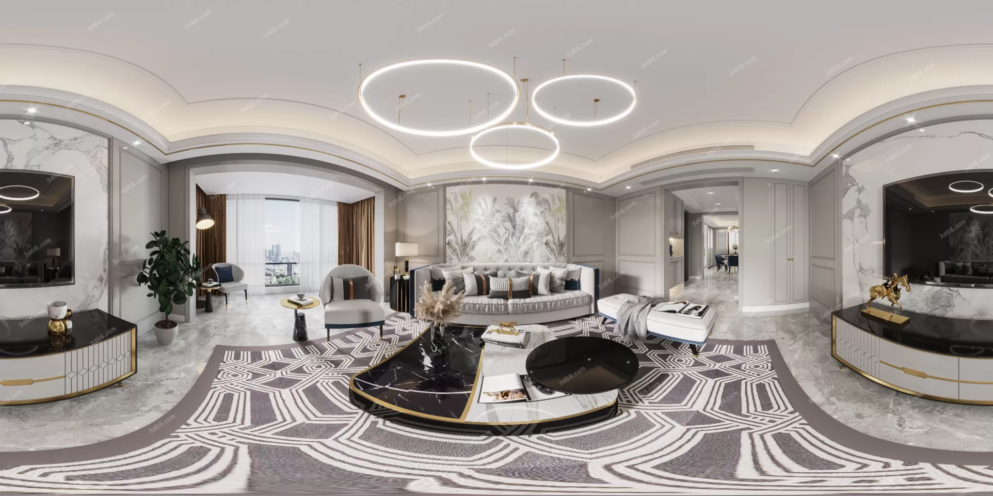 3DSKYFREE – HOME SCENES - HOME BLOCKS 3DS MAX MODELS