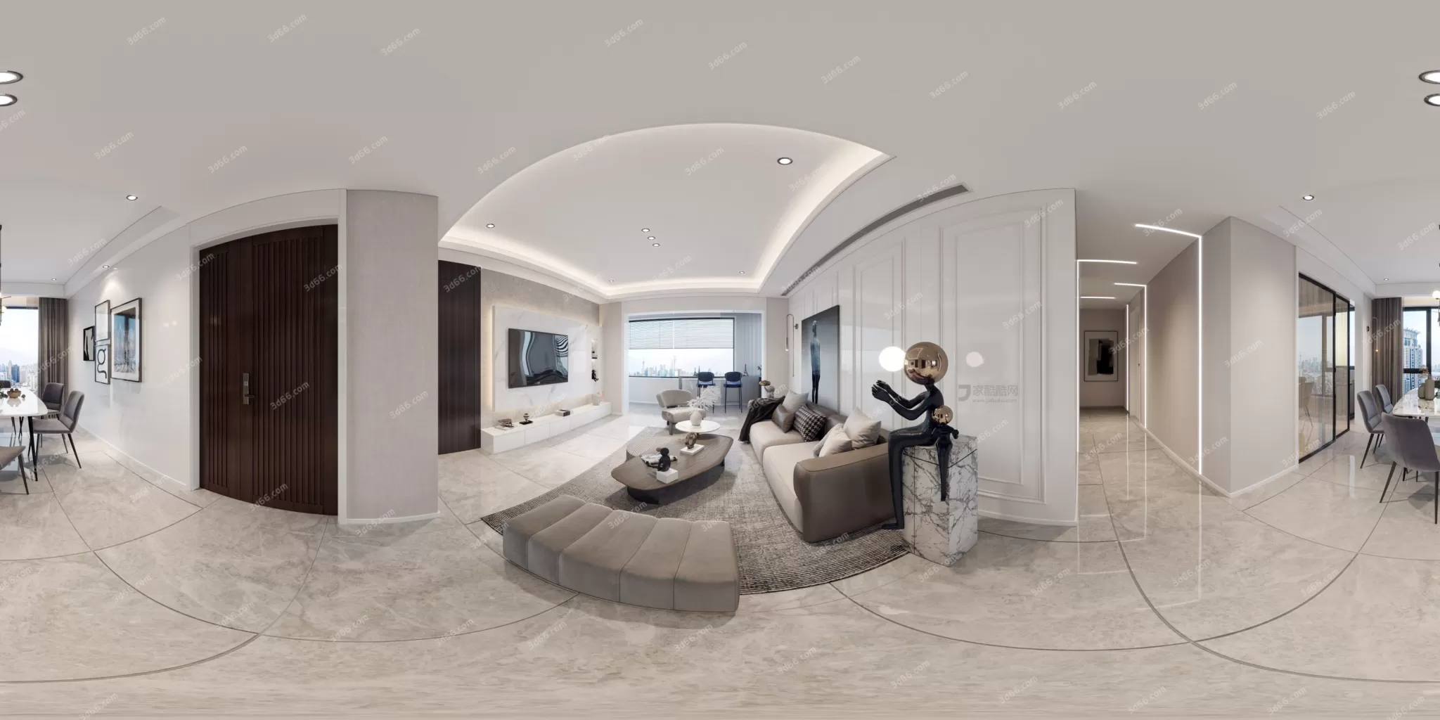 3DSKYFREE – HOME SCENES - HOME BLOCKS 3DS MAX MODELS