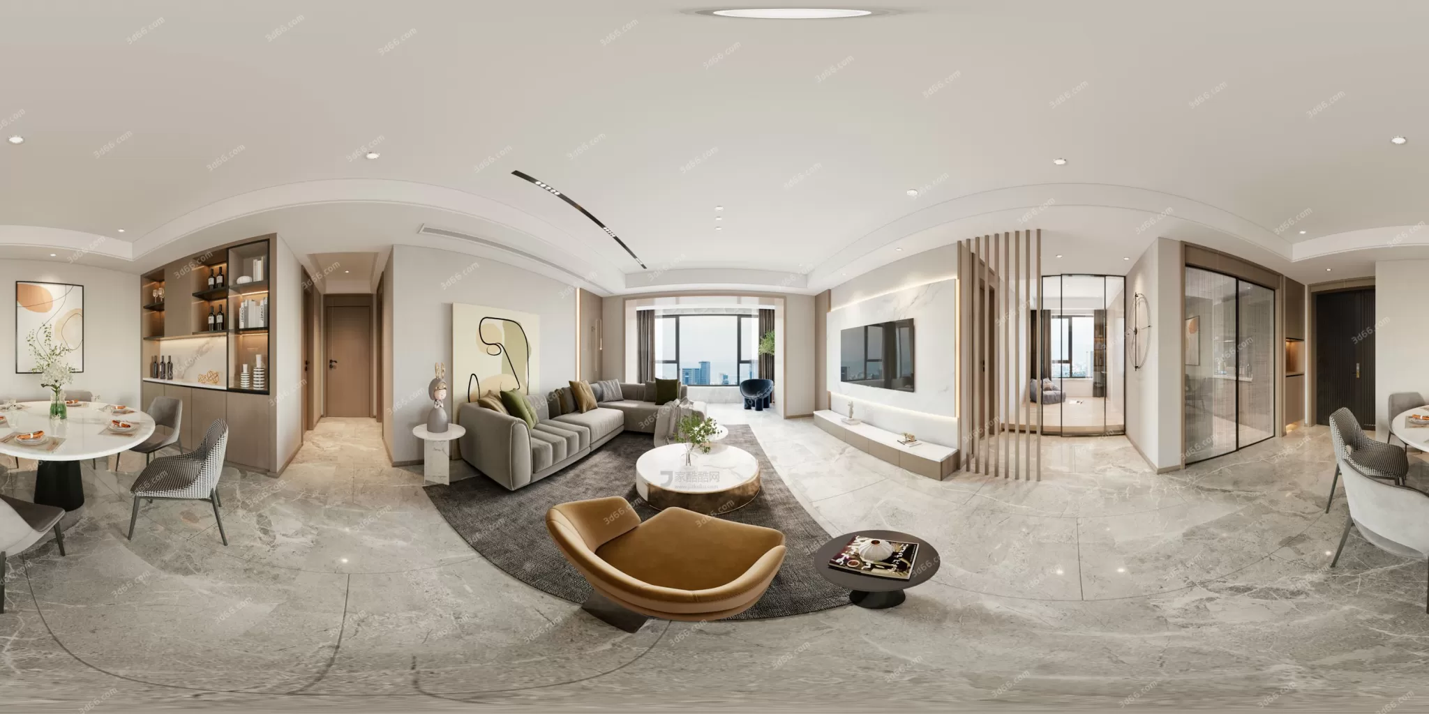 3DSKYFREE – HOME SCENES - HOME BLOCKS 3DS MAX MODELS