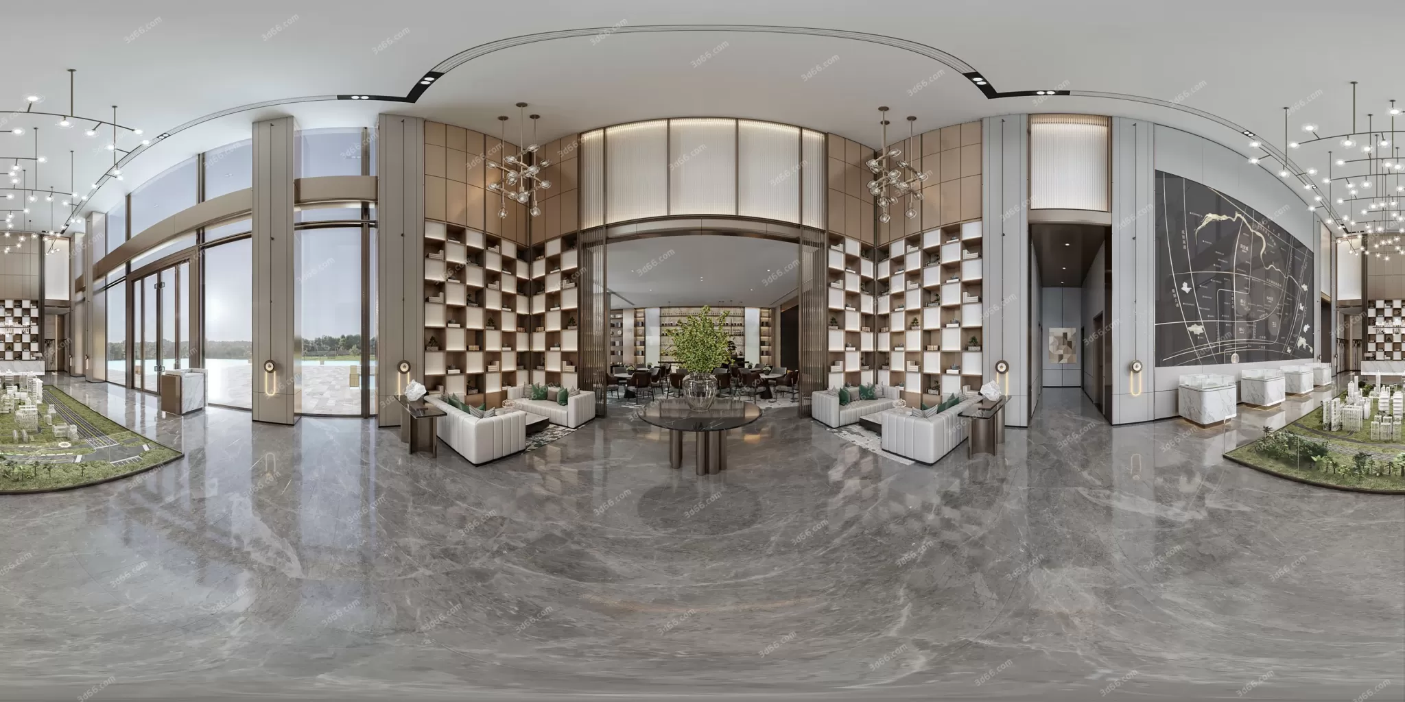 3DSKYFREE – HOME SCENES - HOME BLOCKS 3DS MAX MODELS