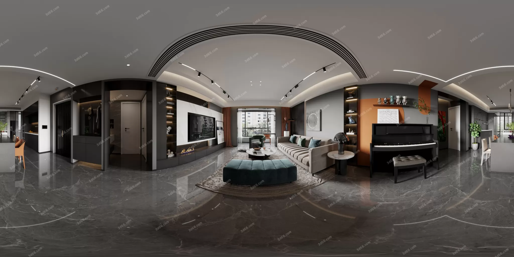 3DSKYFREE – HOME SCENES - HOME BLOCKS 3DS MAX MODELS