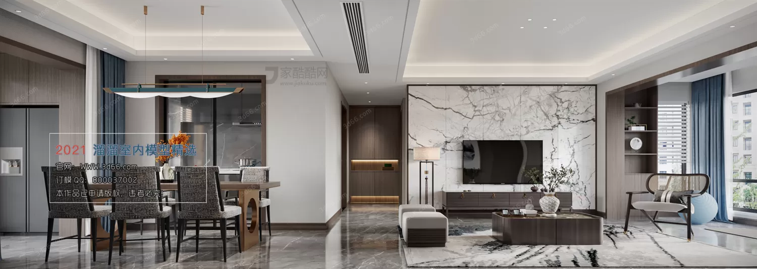 3DSKYFREE – HOME SCENES - HOME BLOCKS 3DS MAX MODELS