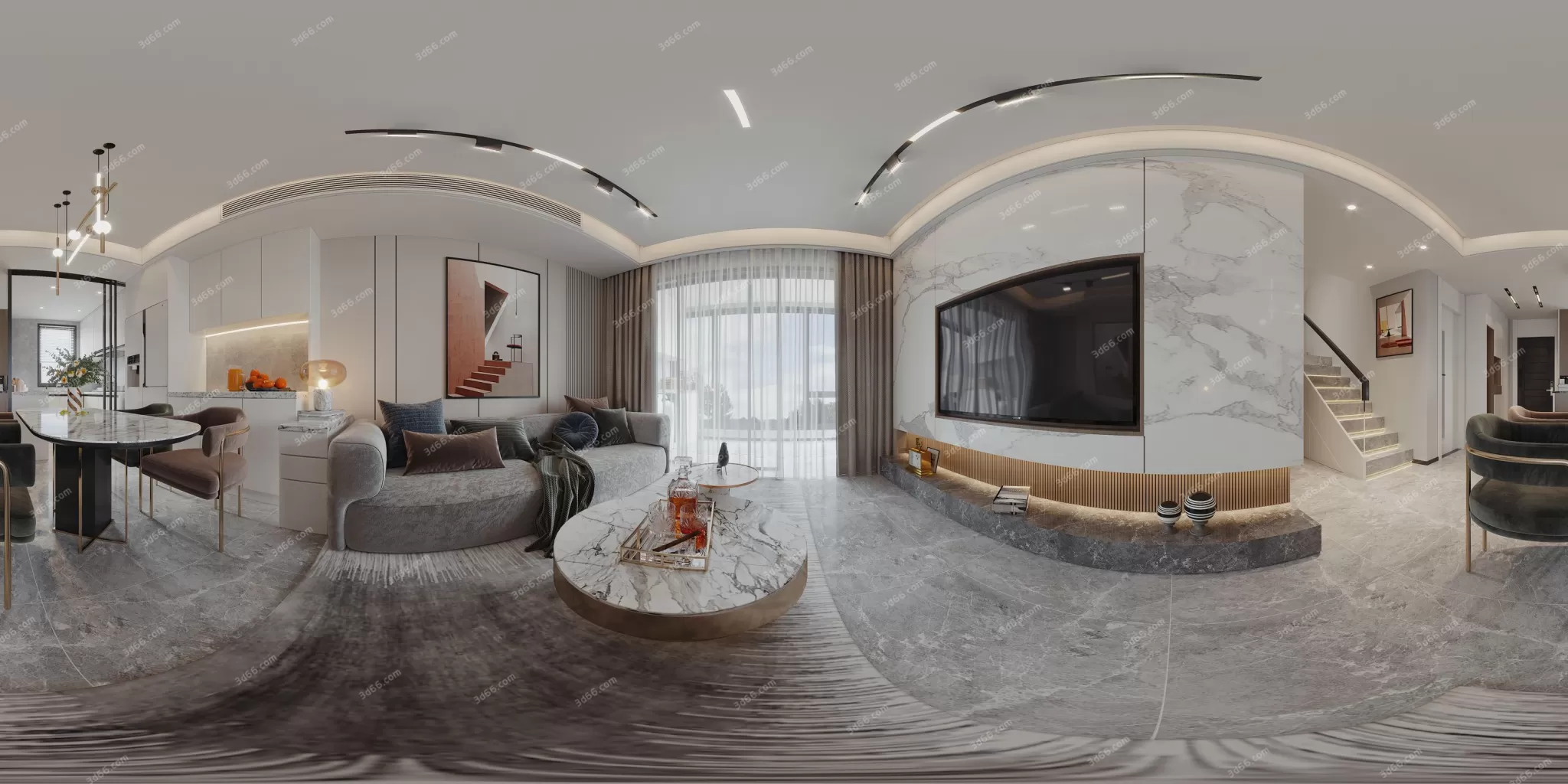 3DSKYFREE – HOME SCENES - HOME BLOCKS 3DS MAX MODELS