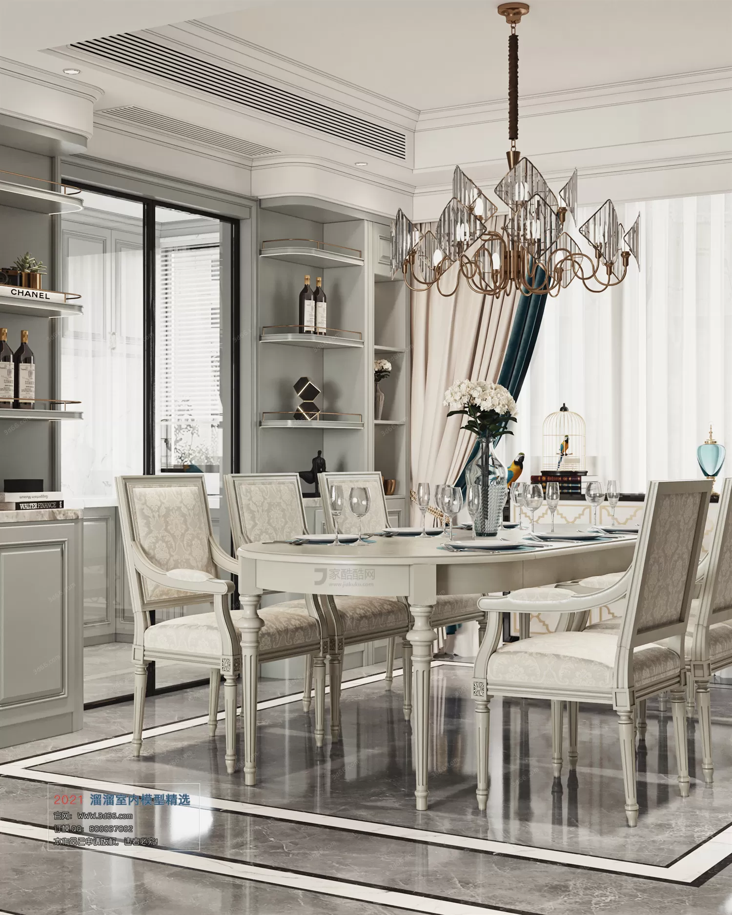 3DSKYFREE – HOME SCENES - HOME BLOCKS 3DS MAX MODELS