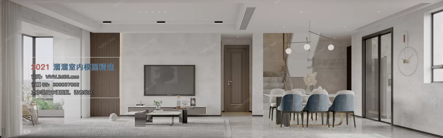 3DSKYFREE – HOME SCENES - HOME BLOCKS 3DS MAX MODELS