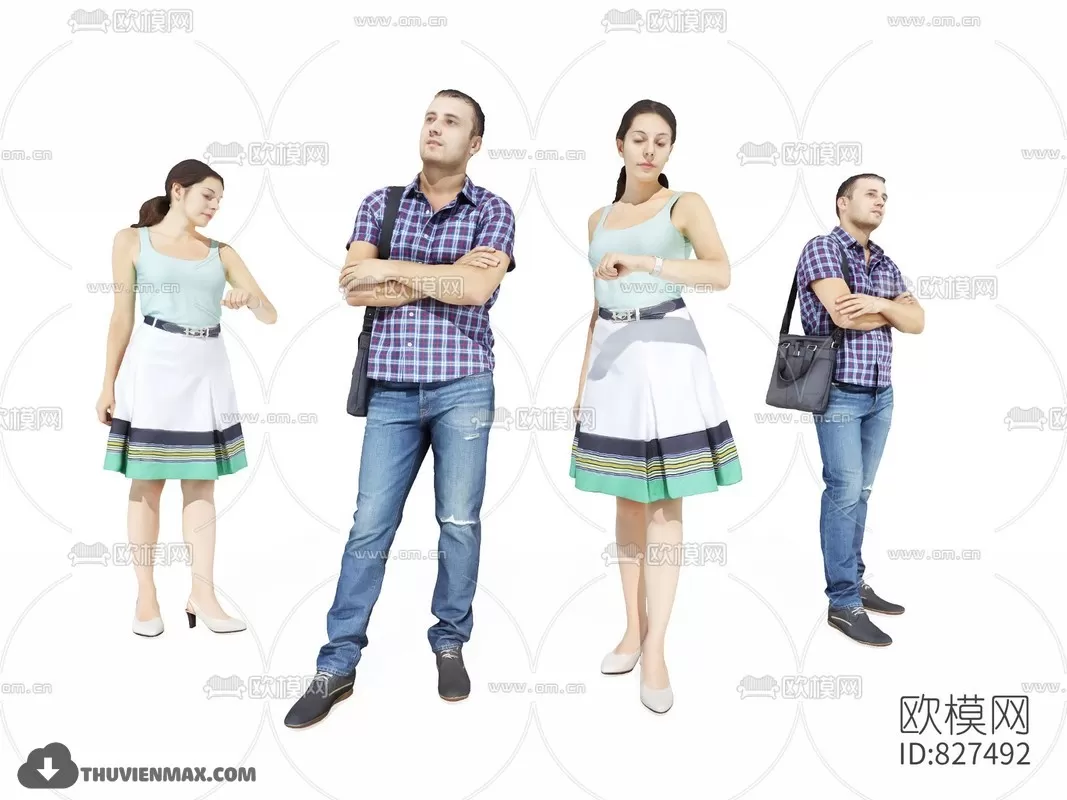 3DSKYFREE – HUMAN - PEOPLE 3DS MAX MODELS