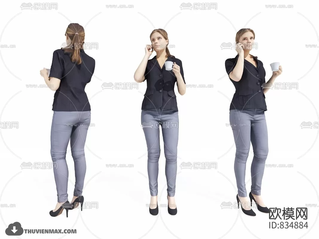 3DSKYFREE – HUMAN - PEOPLE 3DS MAX MODELS