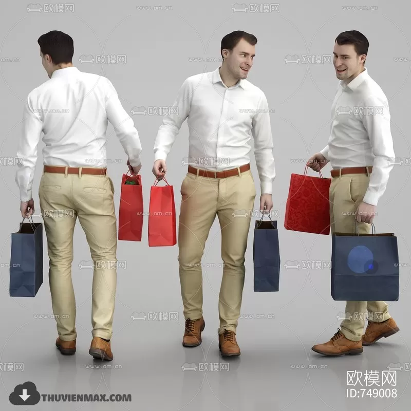 3DSKYFREE – HUMAN - PEOPLE 3DS MAX MODELS