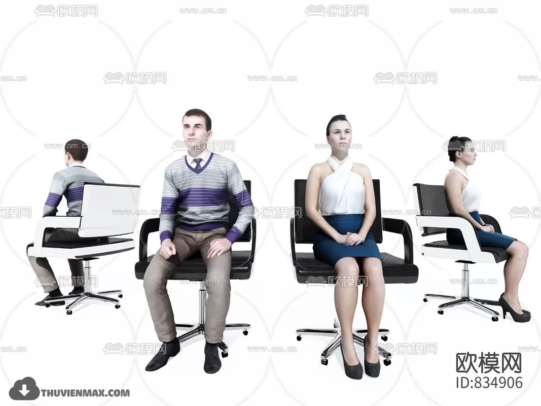3DSKYFREE – HUMAN - PEOPLE 3DS MAX MODELS