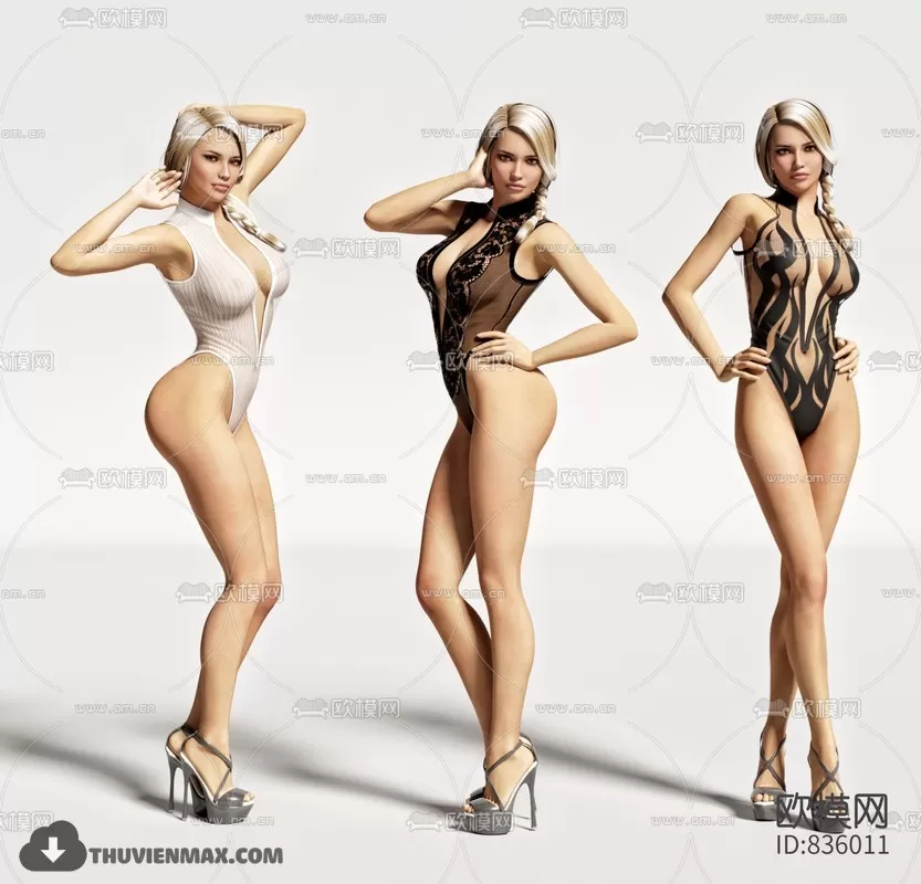 3DSKYFREE – HUMAN - PEOPLE 3DS MAX MODELS