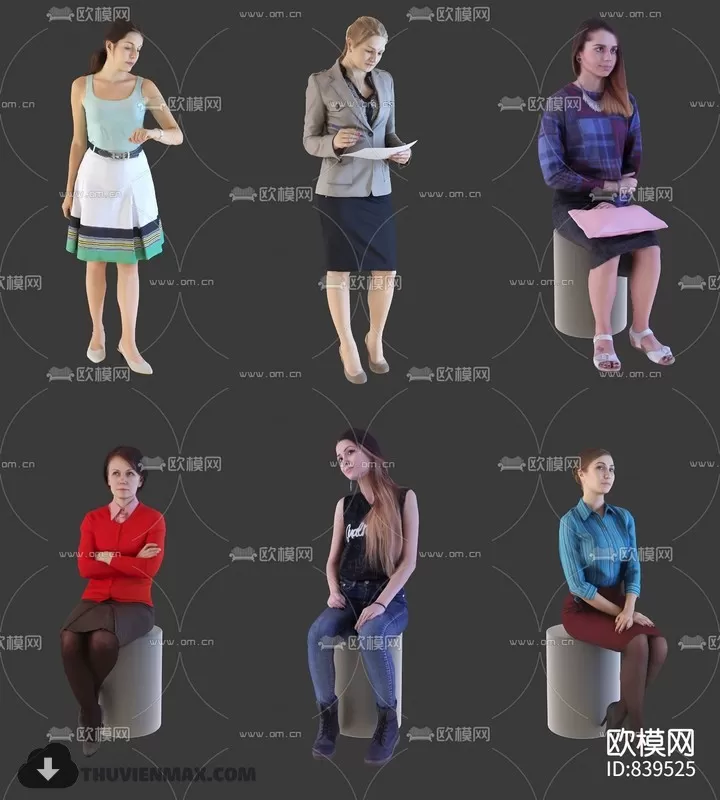 3DSKYFREE – HUMAN - PEOPLE 3DS MAX MODELS