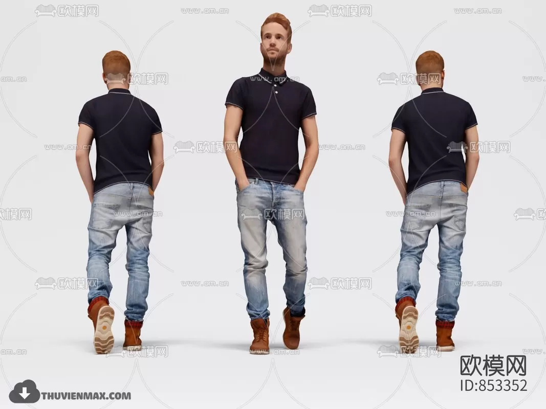 3DSKYFREE – HUMAN - PEOPLE 3DS MAX MODELS