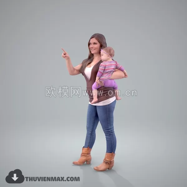 3DSKYFREE – HUMAN - PEOPLE 3DS MAX MODELS