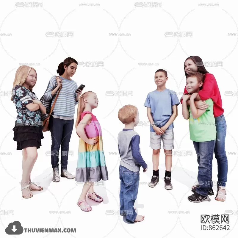 3DSKYFREE – HUMAN - PEOPLE 3DS MAX MODELS