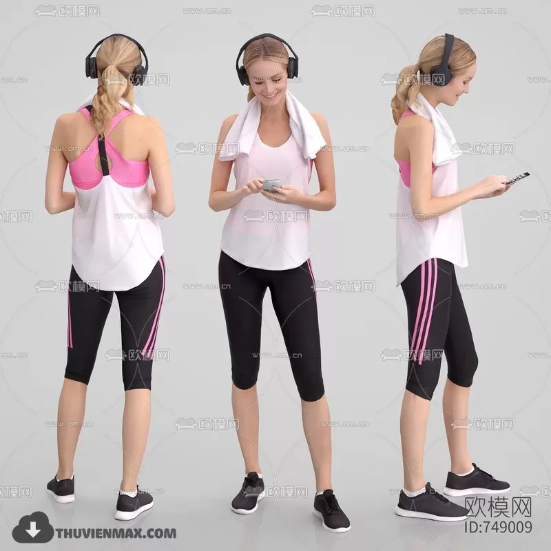 3DSKYFREE – HUMAN - PEOPLE 3DS MAX MODELS