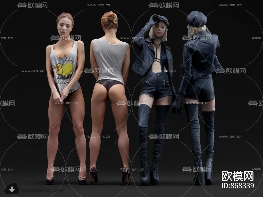 3DSKYFREE – HUMAN - PEOPLE 3DS MAX MODELS