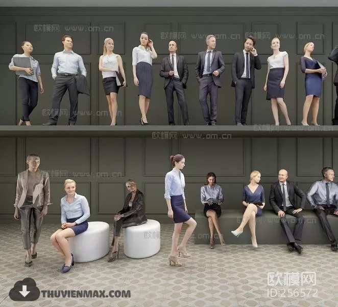 3DSKYFREE – HUMAN - PEOPLE 3DS MAX MODELS