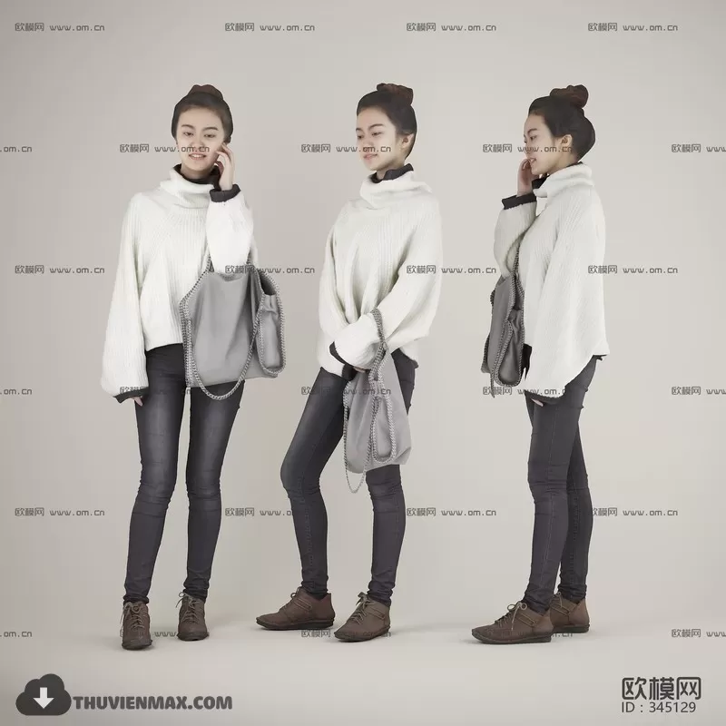 3DSKYFREE – HUMAN - PEOPLE 3DS MAX MODELS