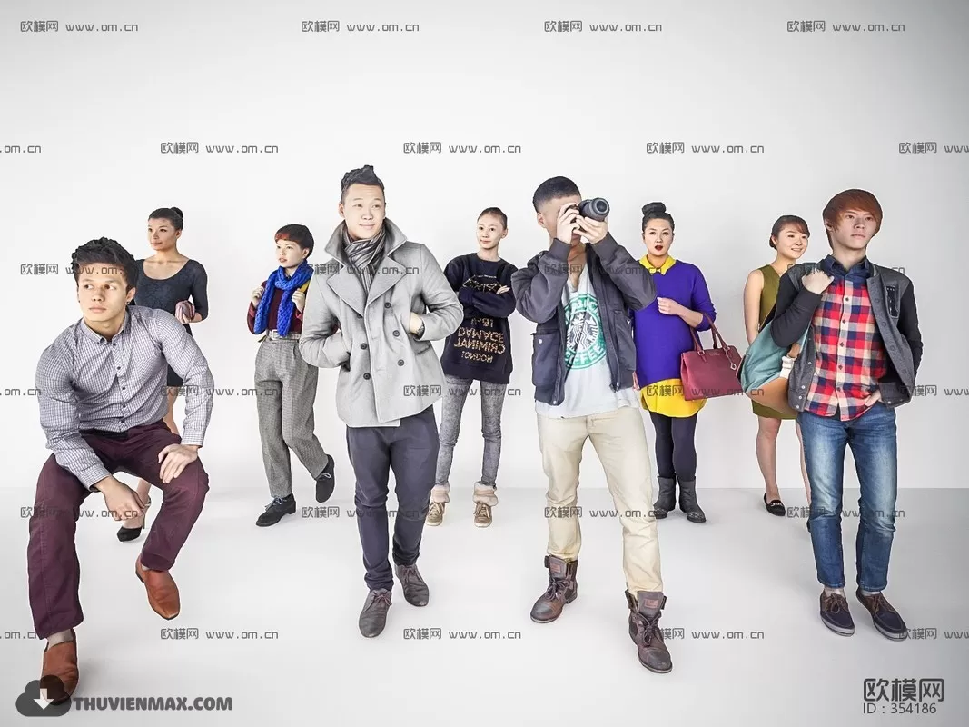 3DSKYFREE – HUMAN - PEOPLE 3DS MAX MODELS