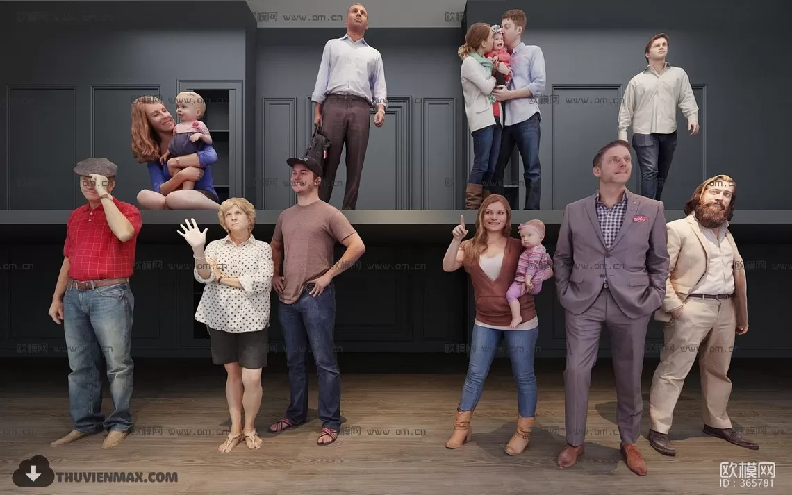 3DSKYFREE – HUMAN - PEOPLE 3DS MAX MODELS