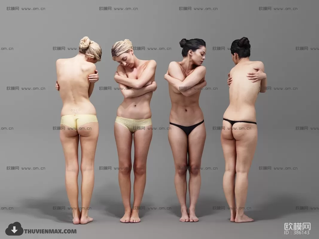 3DSKYFREE – HUMAN - PEOPLE 3DS MAX MODELS