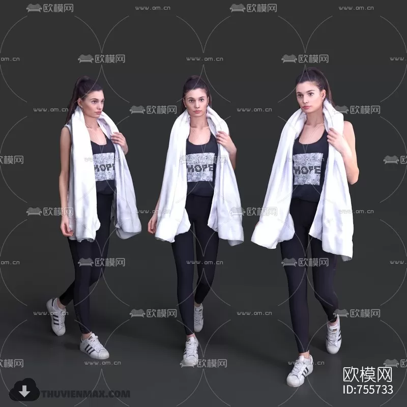 3DSKYFREE – HUMAN - PEOPLE 3DS MAX MODELS