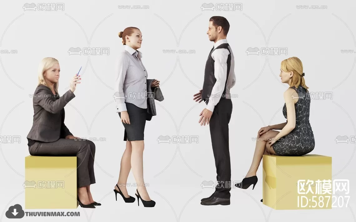 3DSKYFREE – HUMAN - PEOPLE 3DS MAX MODELS