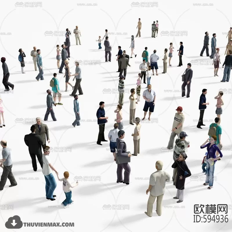 3DSKYFREE – HUMAN - PEOPLE 3DS MAX MODELS