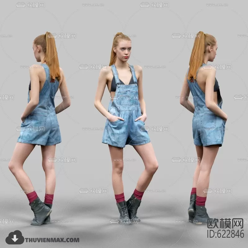 3DSKYFREE – HUMAN - PEOPLE 3DS MAX MODELS