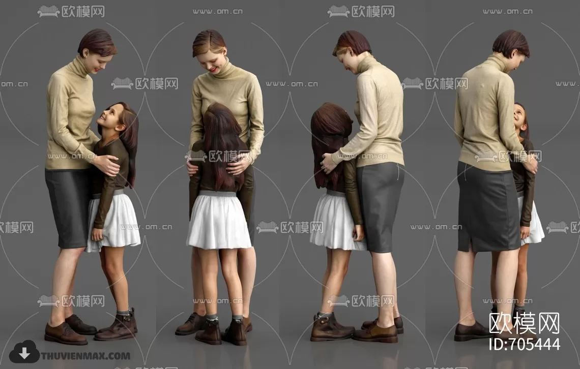 3DSKYFREE – HUMAN - PEOPLE 3DS MAX MODELS