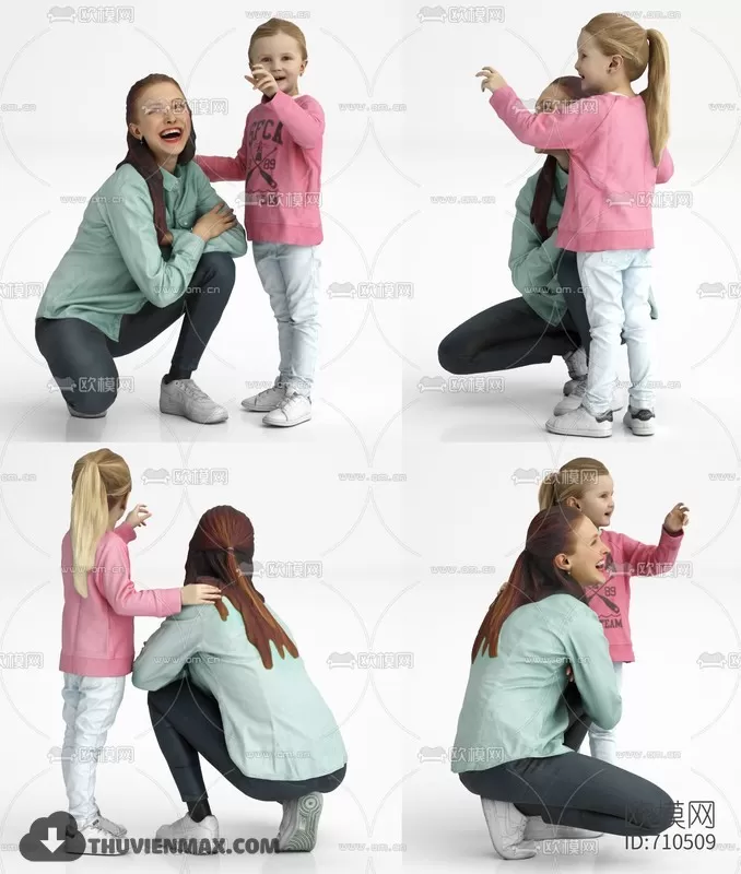 3DSKYFREE – HUMAN - PEOPLE 3DS MAX MODELS