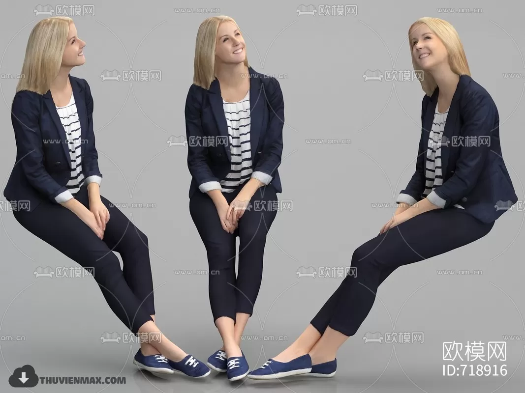 3DSKYFREE – HUMAN - PEOPLE 3DS MAX MODELS