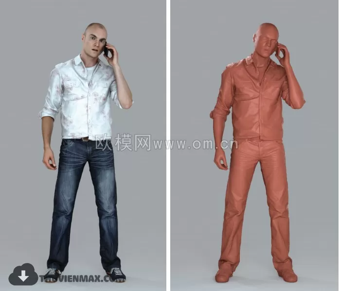 3DSKYFREE – HUMAN - PEOPLE 3DS MAX MODELS