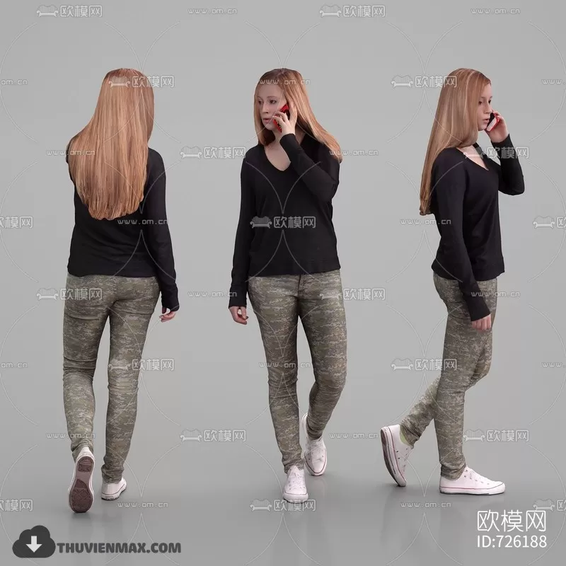 3DSKYFREE – HUMAN - PEOPLE 3DS MAX MODELS